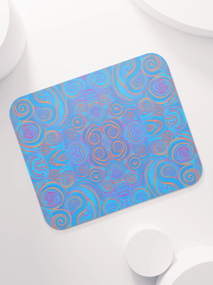 Funky Blue Dreams Liquid Tie-Dye Classic Mouse Pad product image (8)