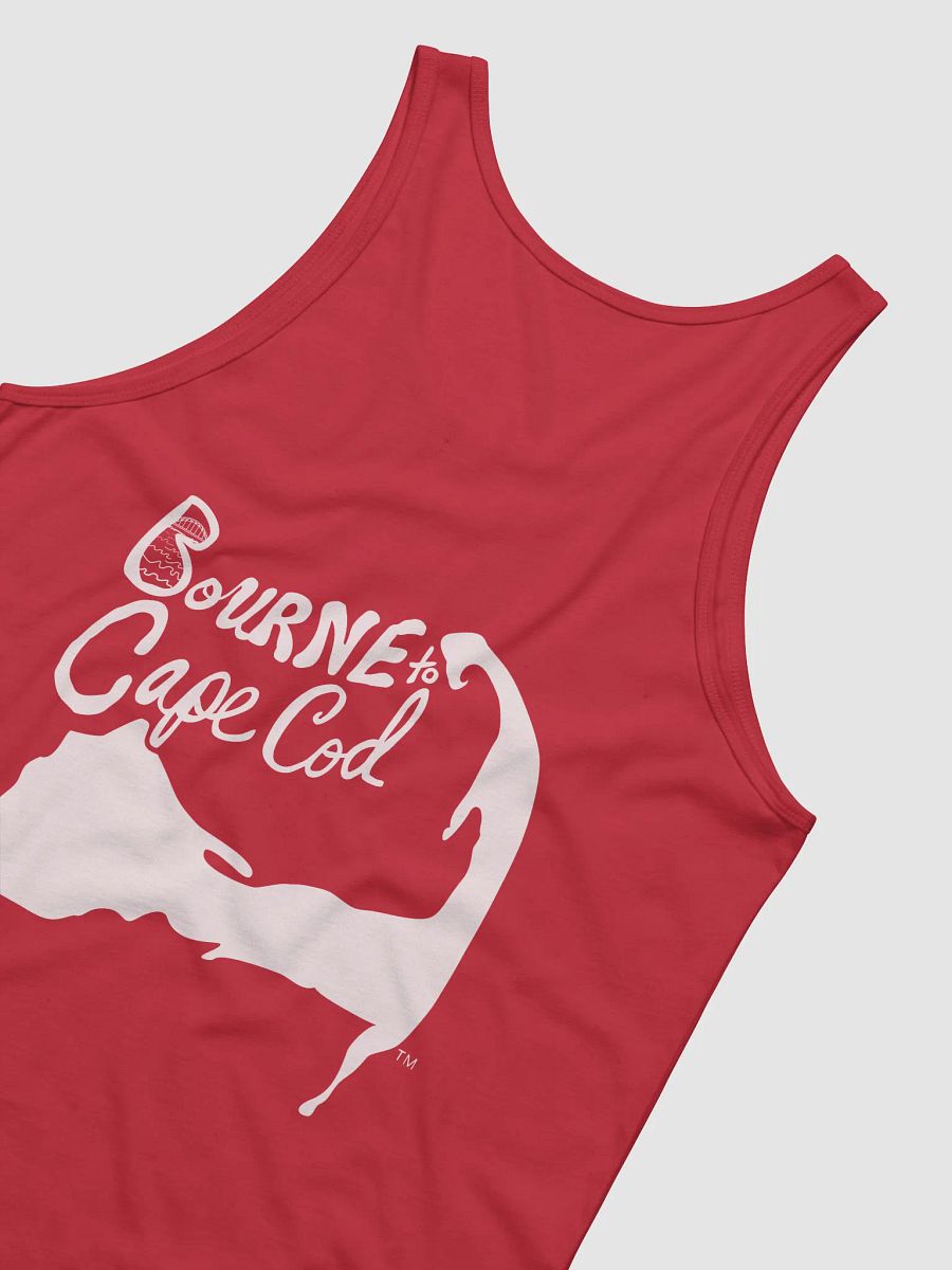 Cape Classic Tank | BRN.2C.C.™ | Men’s Jersey Tank Top | BOURNE to Flex™ | White Logos product image (5)