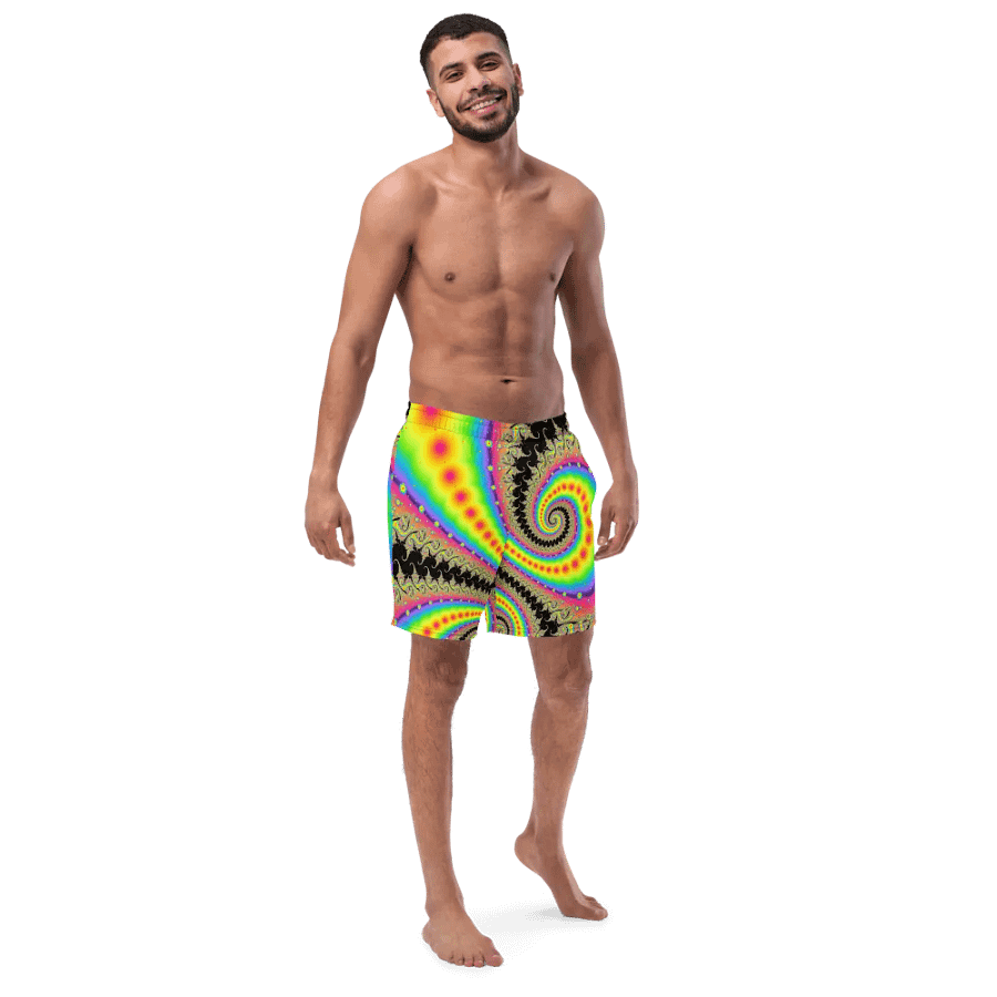 Fractal Swim Shorts - Pink Lemonade and Candy Twists product image (3)