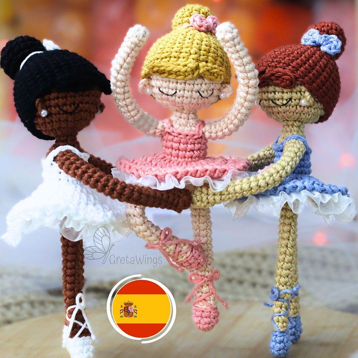 Patron Ballerina Amigurumi (descarga digital) product image (1)