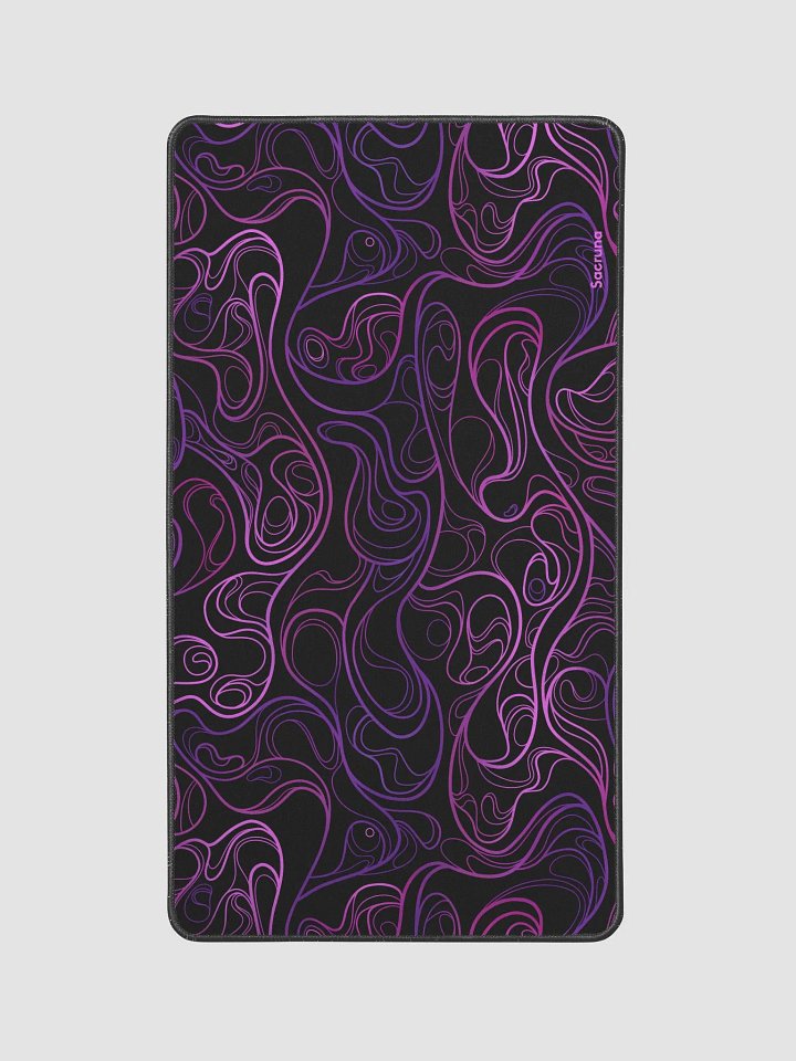 BLACK SWIRL - Desk mat 12 x 22