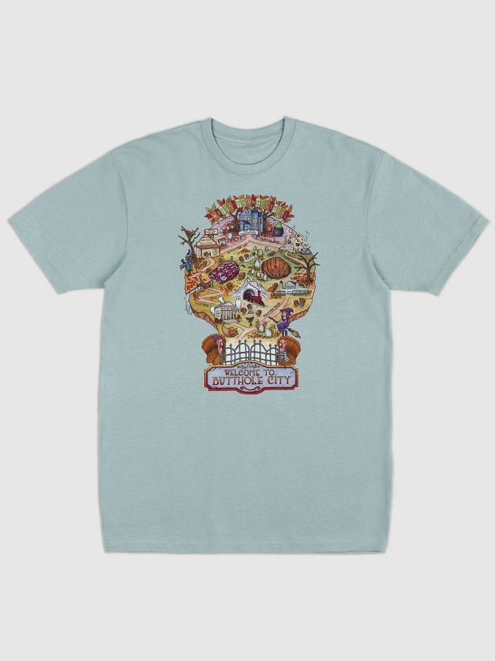 Thanksgiving Butthole City Map Heavyweight Tee product image (1)