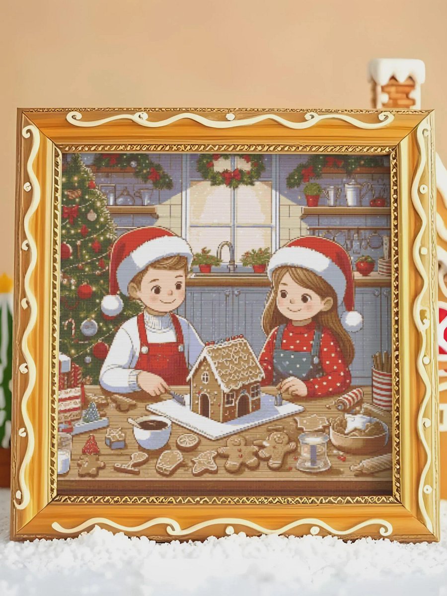 Children's Gingerbread Workshop Cross Stitch product image (1)