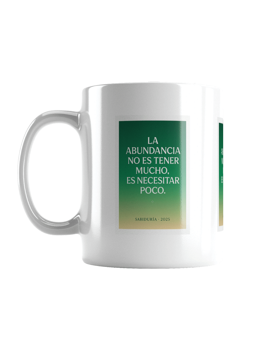 TAZA ultra-premium sobre abundancia y minimalismo con gradiente verde-dorado product image (1)