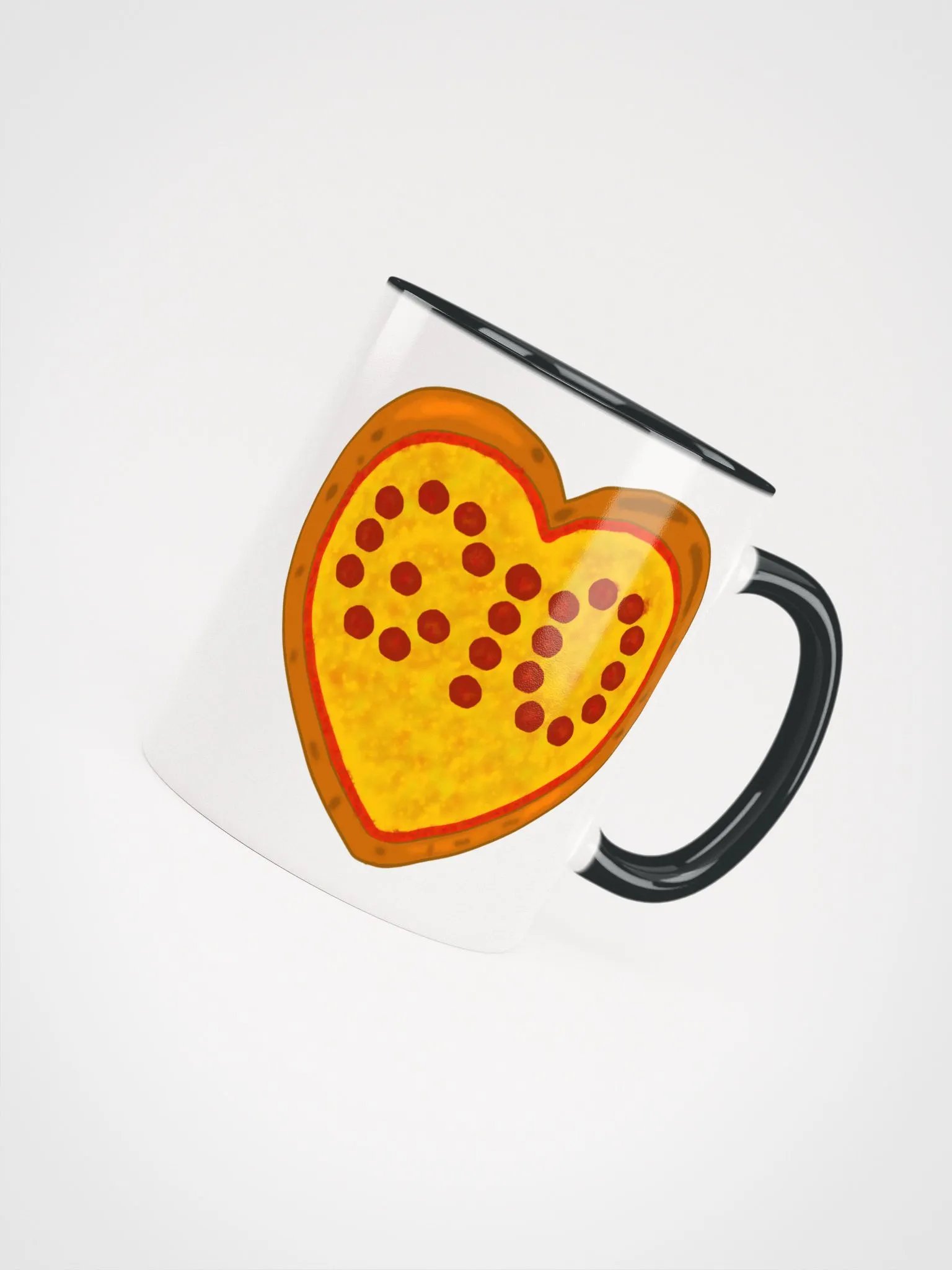 Pizza Heart Dual Color Mug product image (4)