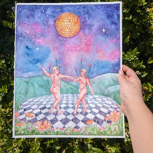 Here's the painting that got me a 3 day ban from Twitch lol