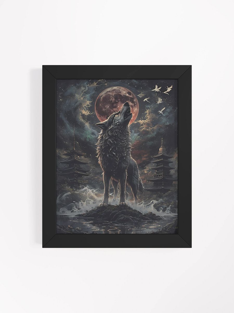 Mystical Howling Wolf Framed Poster product image (5)
