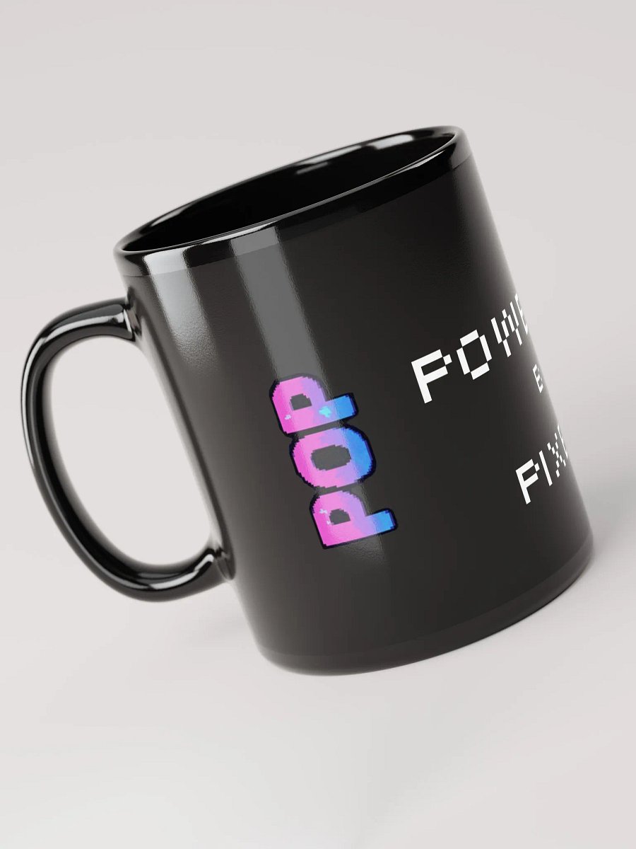 Powered by Pixels Mug – Fuel for the Pixel Gaming Dad product image (5)