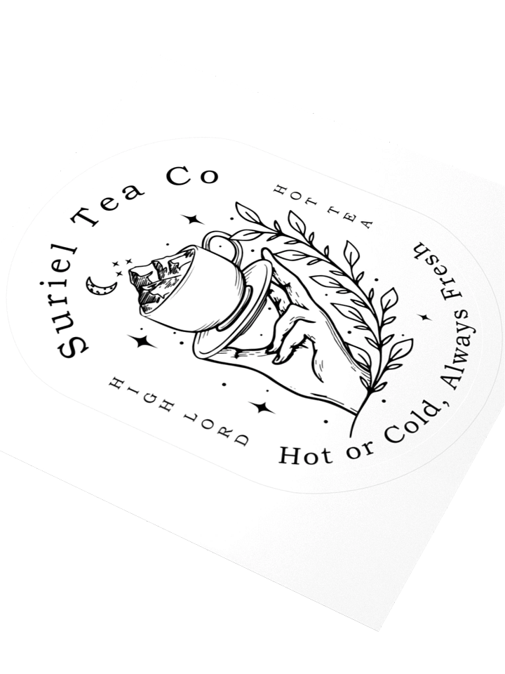 The Suriel Tea Co Suriel Tea Company Spill The Tea Velaris ACOTAR Symbol Sticker 1WH1 product image (2)