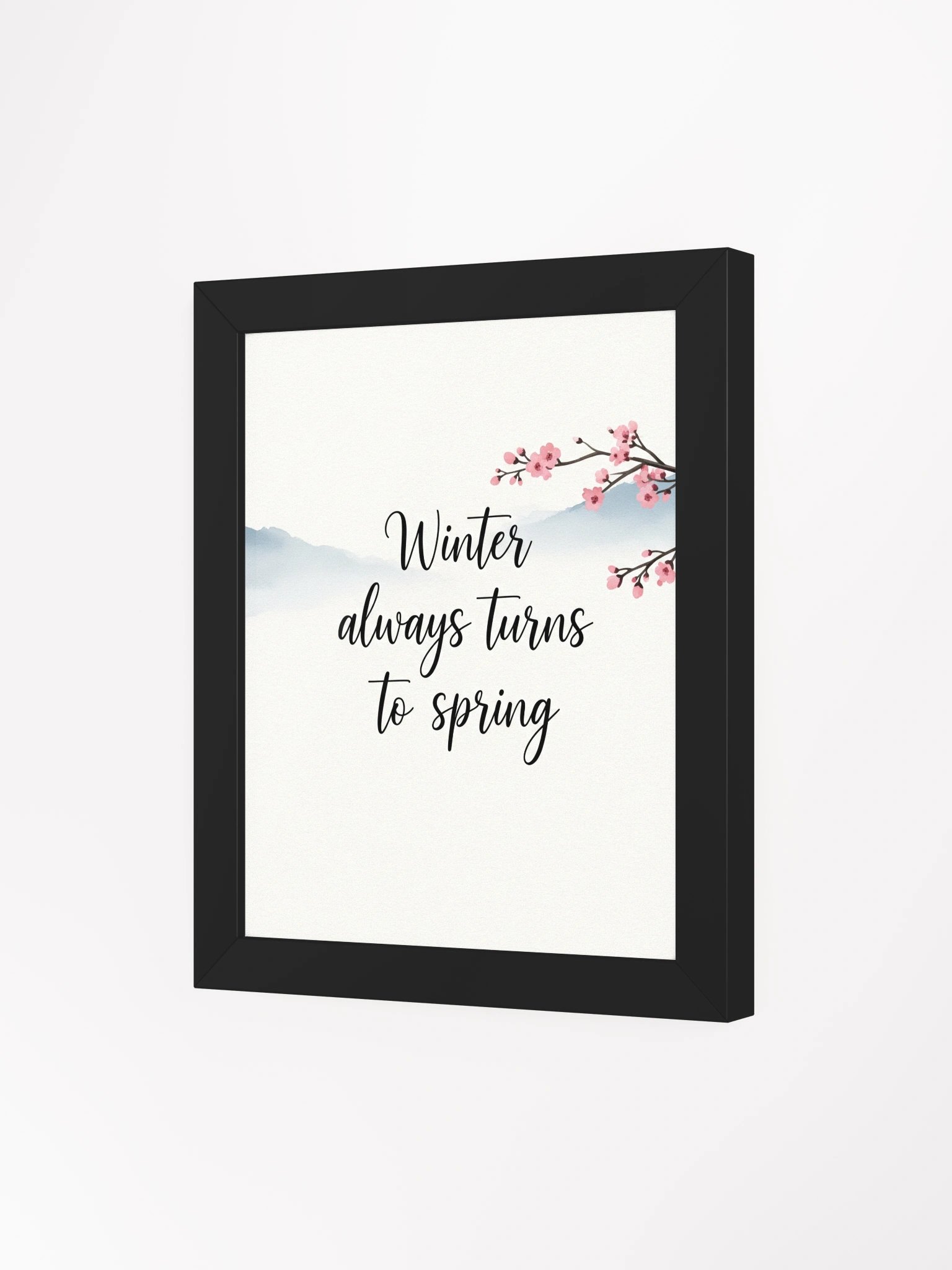 Winter Always Turns to Spring – Nichiren Buddhism Inspirational Wall Art product image (3)