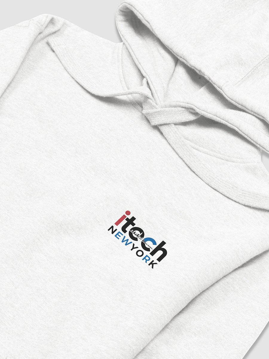 iTechNewYork Font Logo Hoodie – White product image (3)
