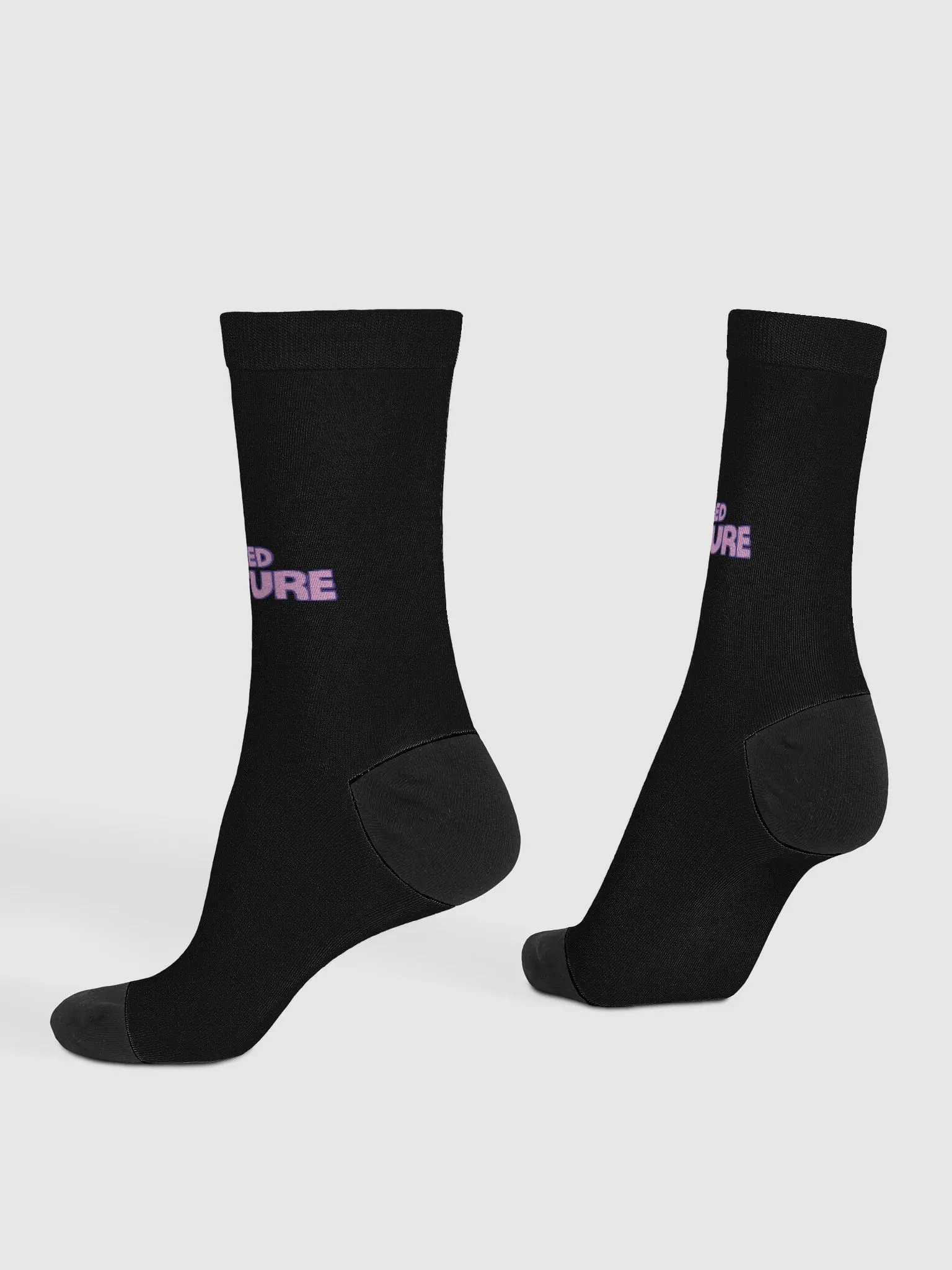 Fun Filled Adventure Black Crew Socks product image (4)