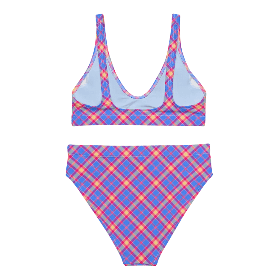 Bright Blue and Hot Pink Bikini product image (4)