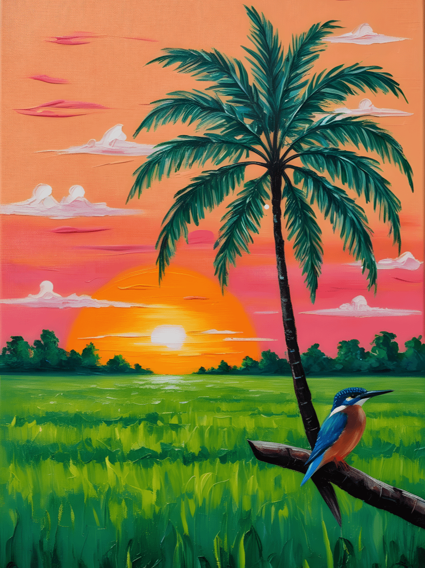 Paddy Field Digital Art product image (1)
