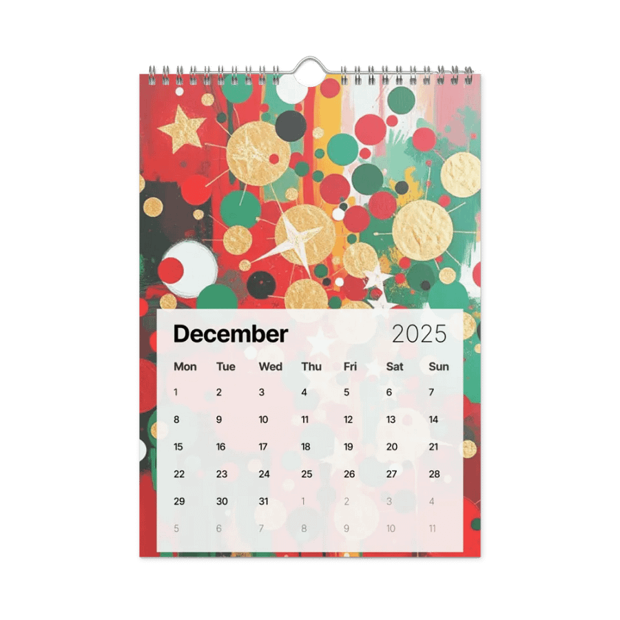 ART ABSTRACT WALL CALENDAR 2025 product image (4)
