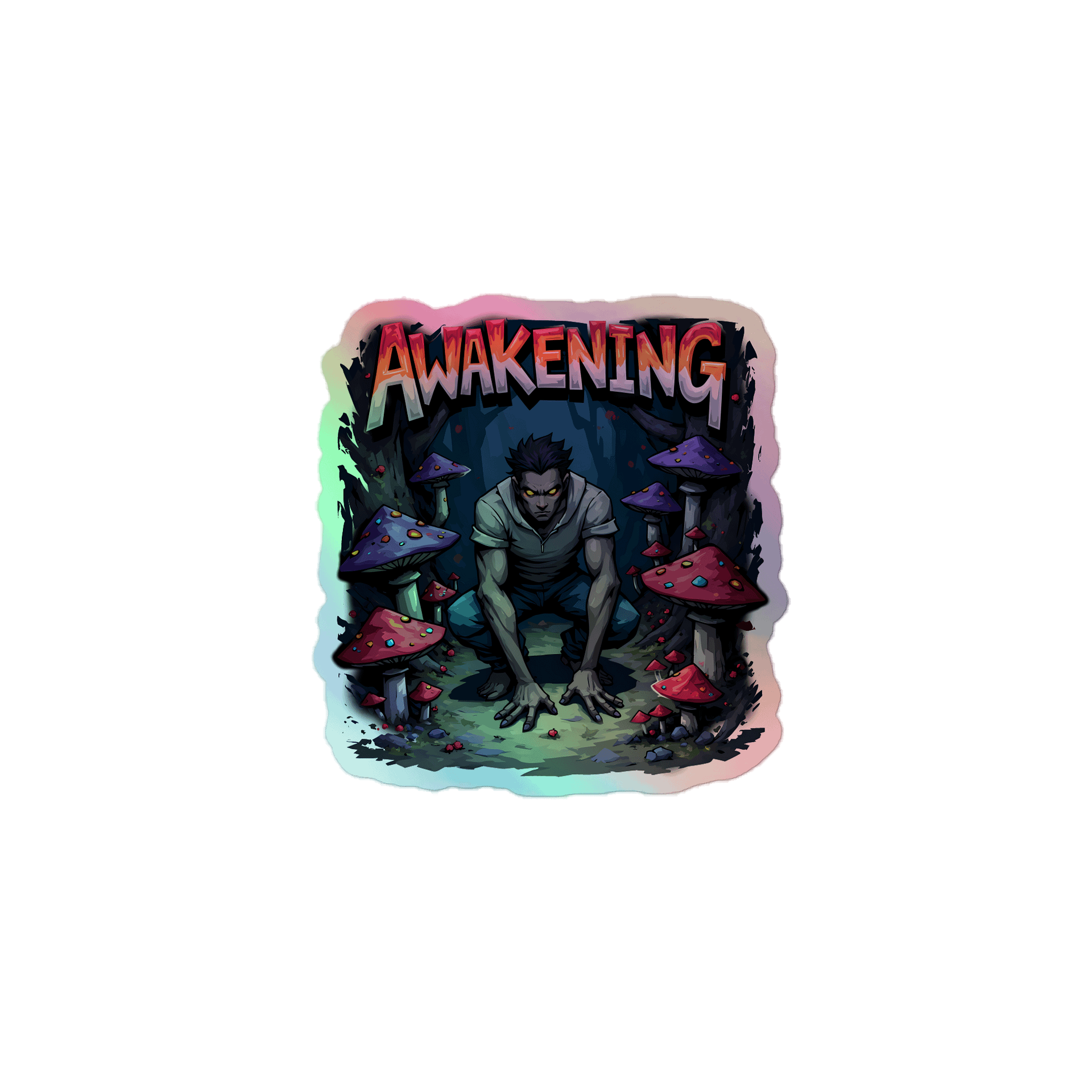 Dark Fantasy Awakening Holographic Sticker product image (1)