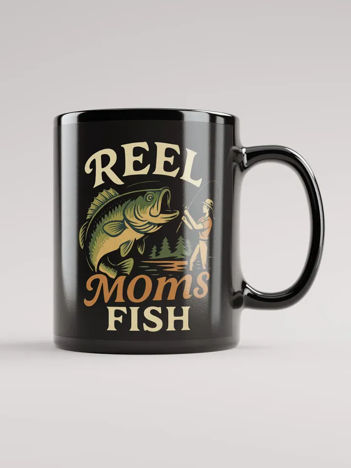 Reel Moms Fish Coffee Mug – Funny Vintage Mug for Fishing Moms product image (1)