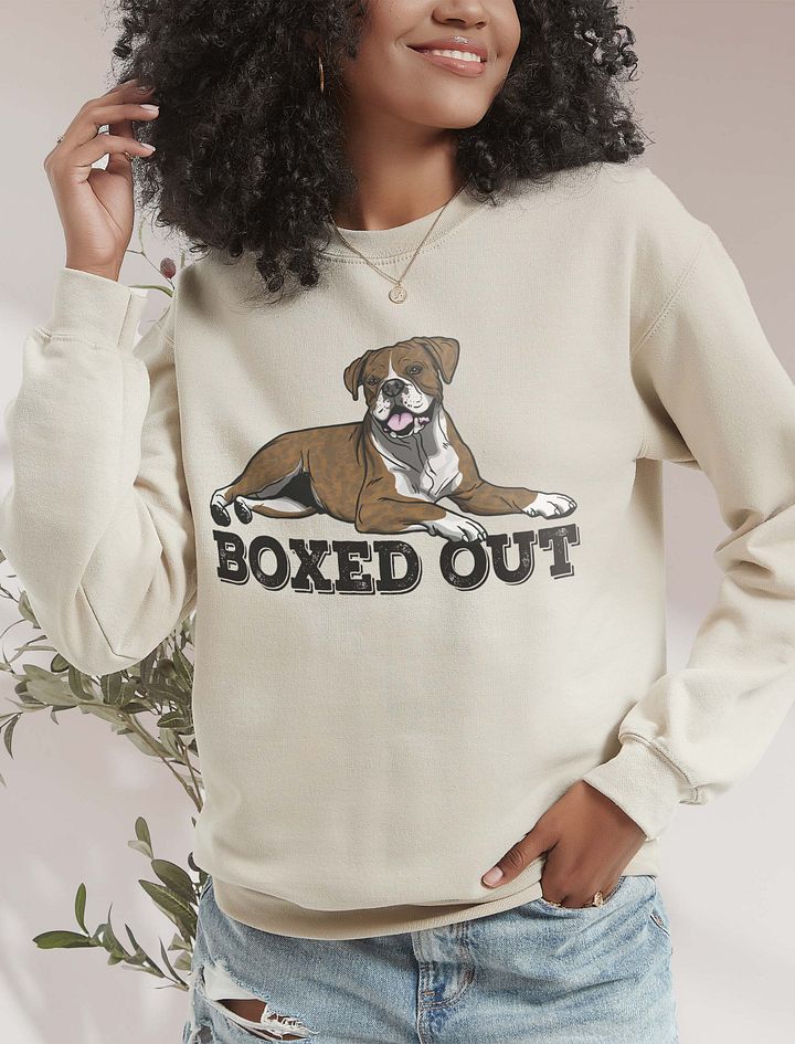 Boxed Out Sweatshirt of a Boxer Dog(Brindle) | Funny Shirt for Boxer Paw-rents product image (18)
