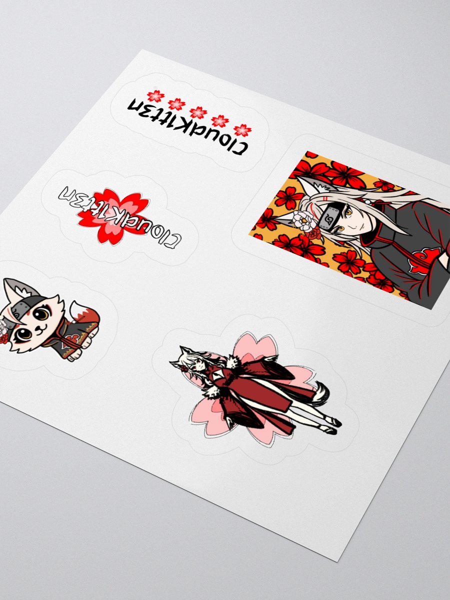 Akatsuki, Sakura, & Japanese Brush Sticker Sheet product image (7)