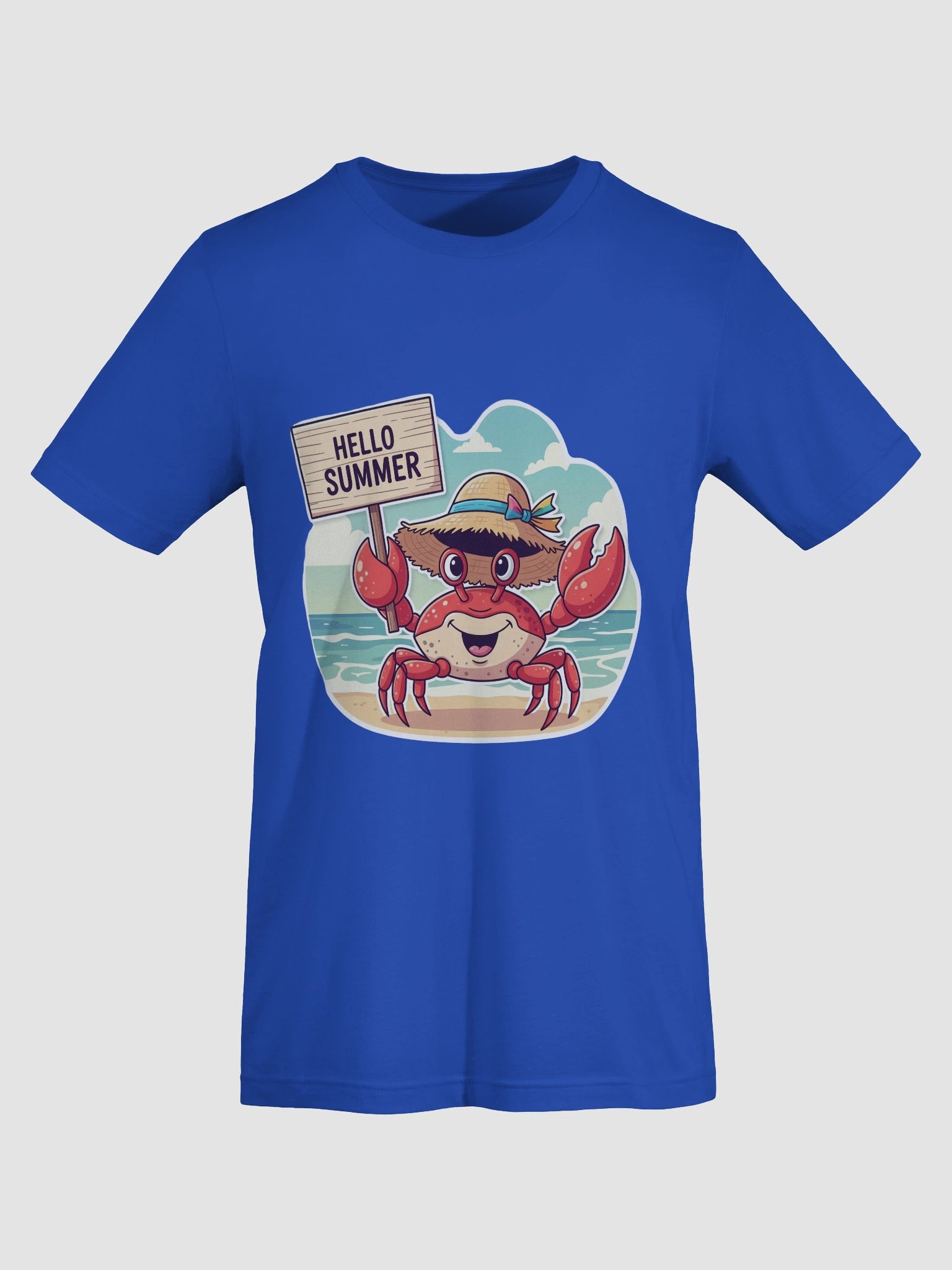 Hello Summer Crab Beach T-Shirt product image (74)