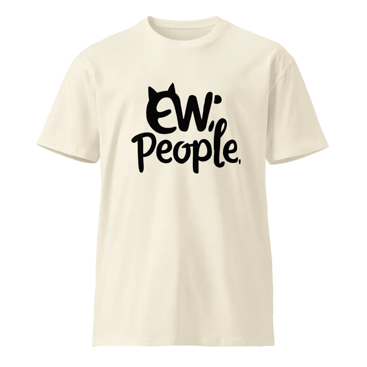 Ew, People - Cat Face Graphic T-Shirt product image (1)