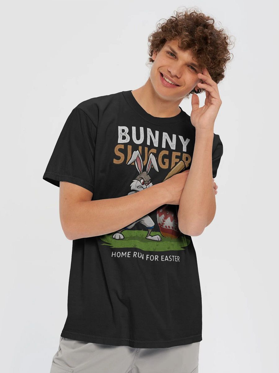 Bunny Slugger Baseball Easter T-Shirt – Funny Home Run Easter Bunny Design product image (25)