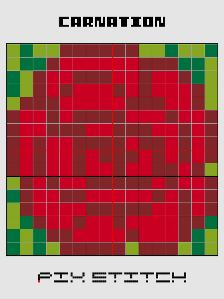 Carnation Pixel Art product image (2)