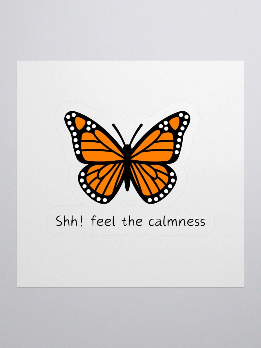 Calm Butterfly Kiss Cut Sticker 004 product image (3)
