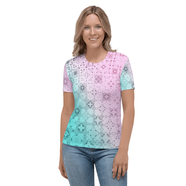 Symmetry in Bloom Women's Crew Neck T-Shirt product image (2)