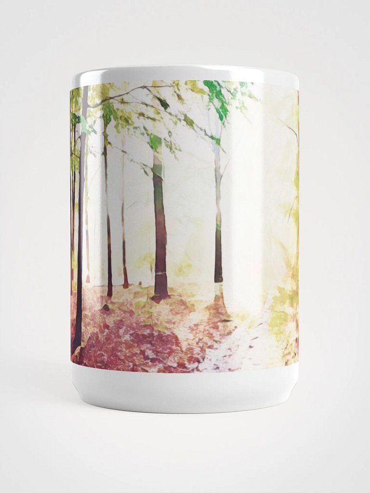 Abstract Graphic | White Coffee Mug | Daybreak Treescape product image (2)