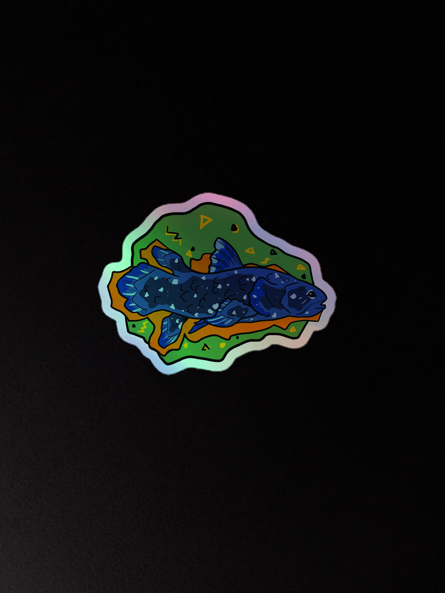 Vaporcoelacanth holographic stickers product image (1)