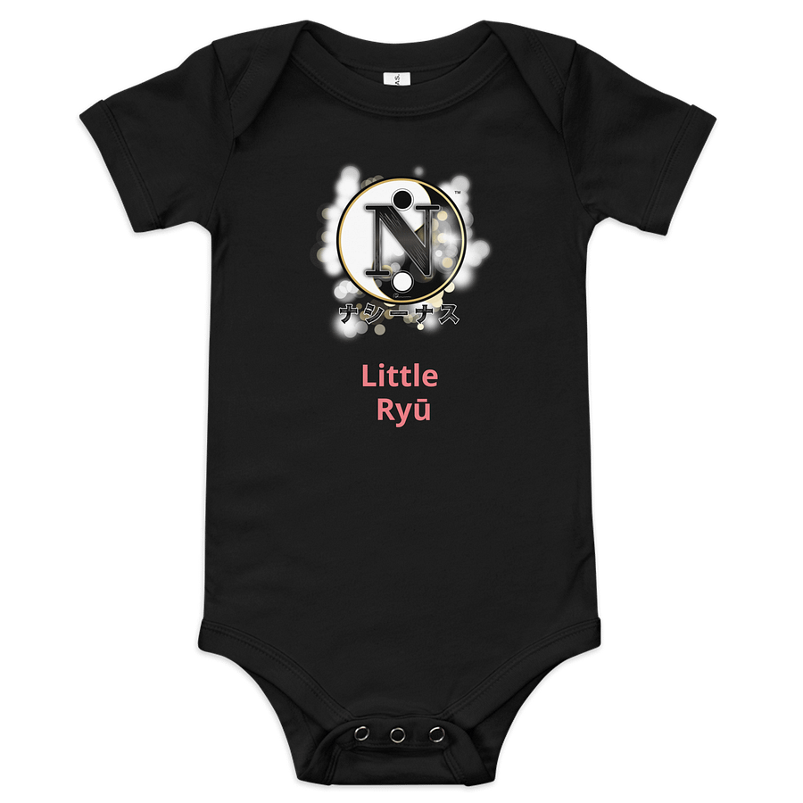 NASHĪNASU ナシーナス - UNISEX LITTLE RYŪ BABY ONESIE product image (1)