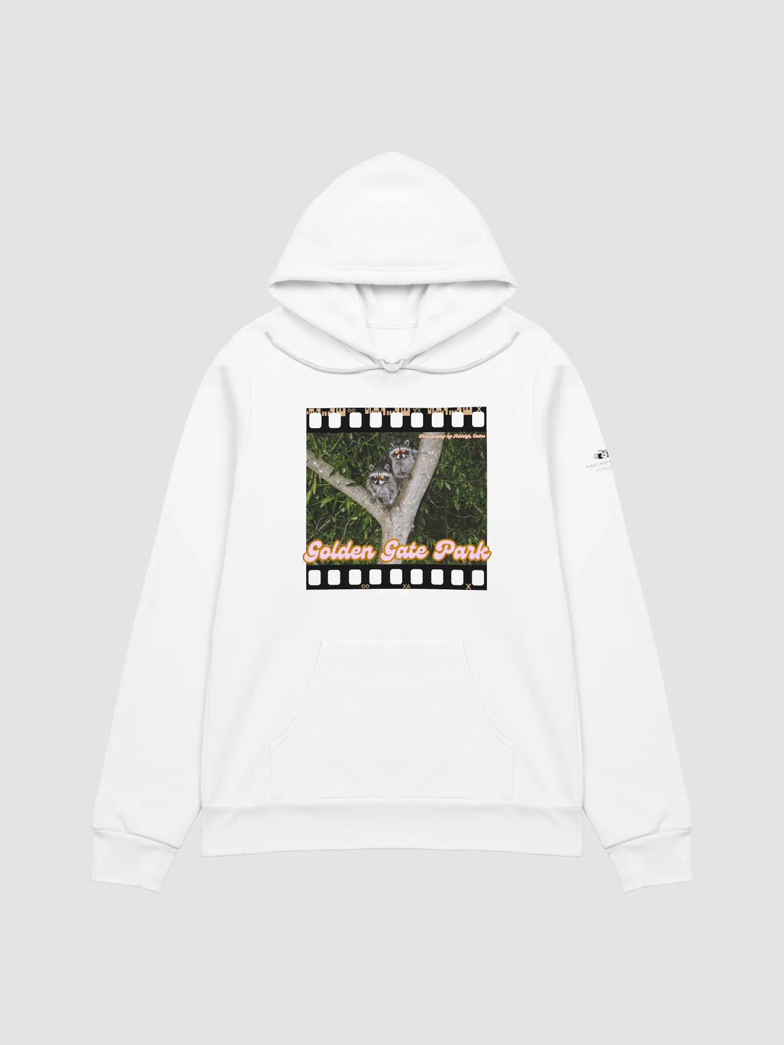 Golden Gate Park Raccoons Super Soft Hoodie (White) product image (1)