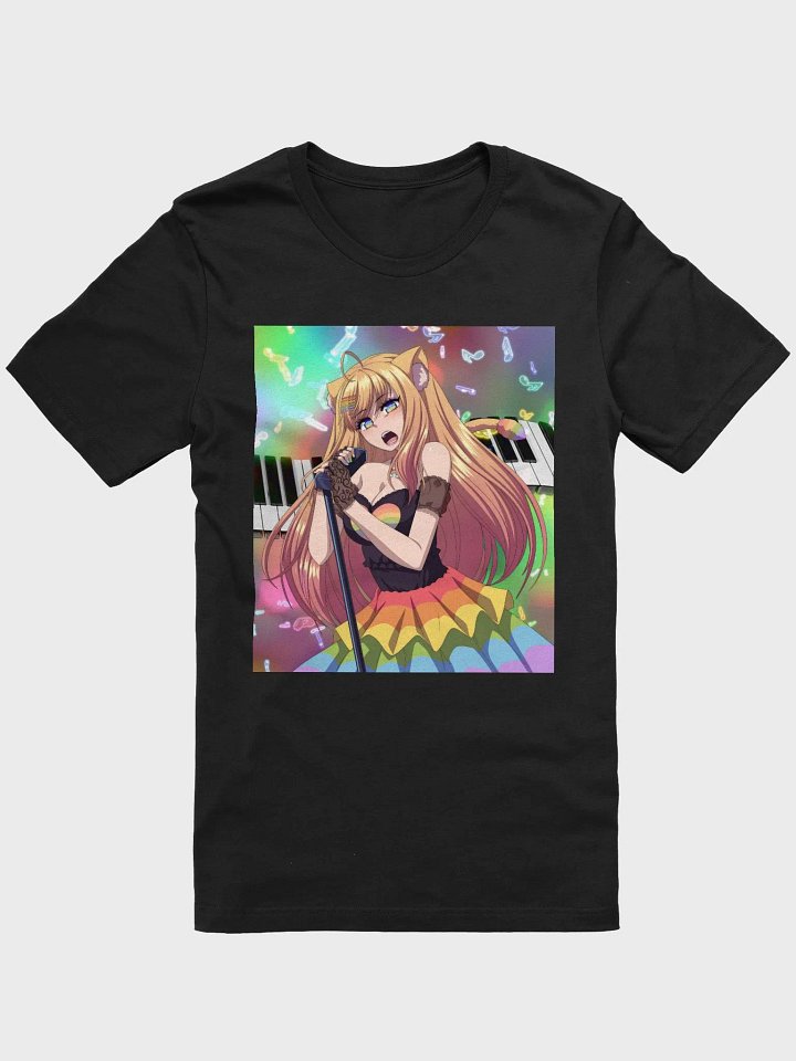 🌈Rhea Rainbow LIVE Black SuperSoft T-Shirt product image (1)