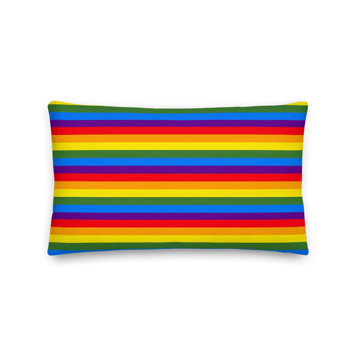 Rainbow Stripes All-Over Pillow product image (2)