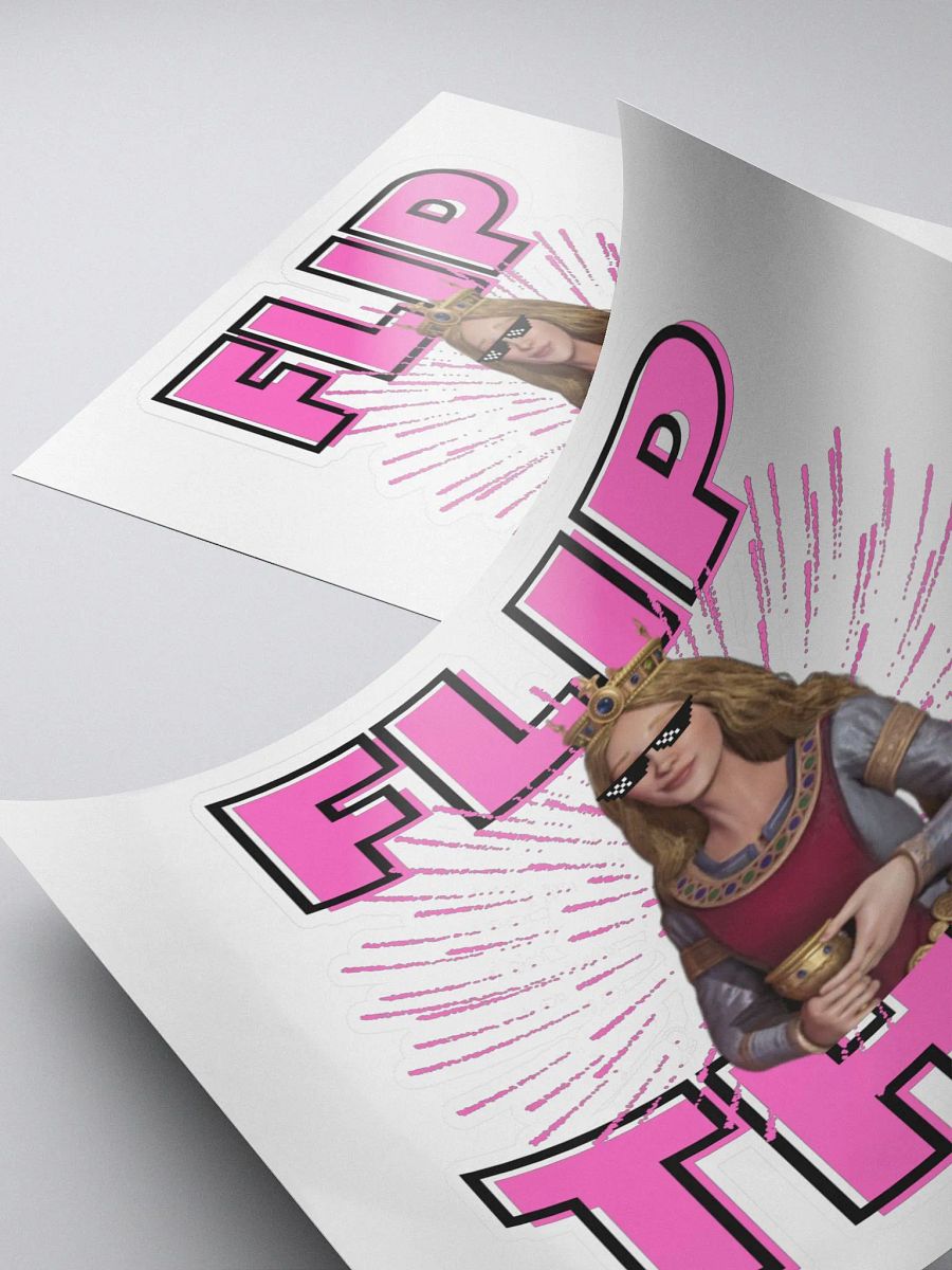 FLIP THIS Sticker product image (4)