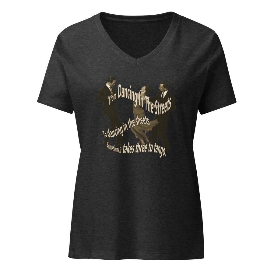 Three to Tango Swingers Threesome V neck women's T-shirt product image (1)