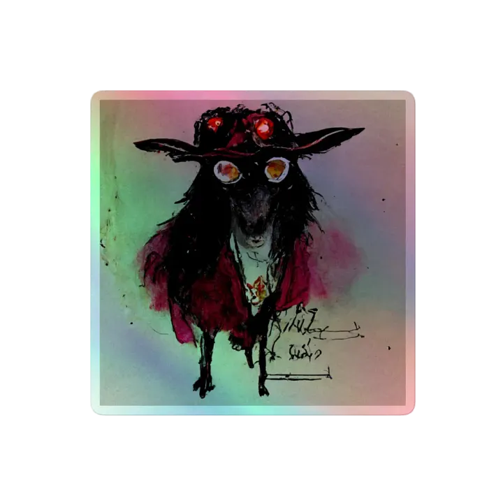 Mystic Goat Holographic Sticker Sheet product image (2)