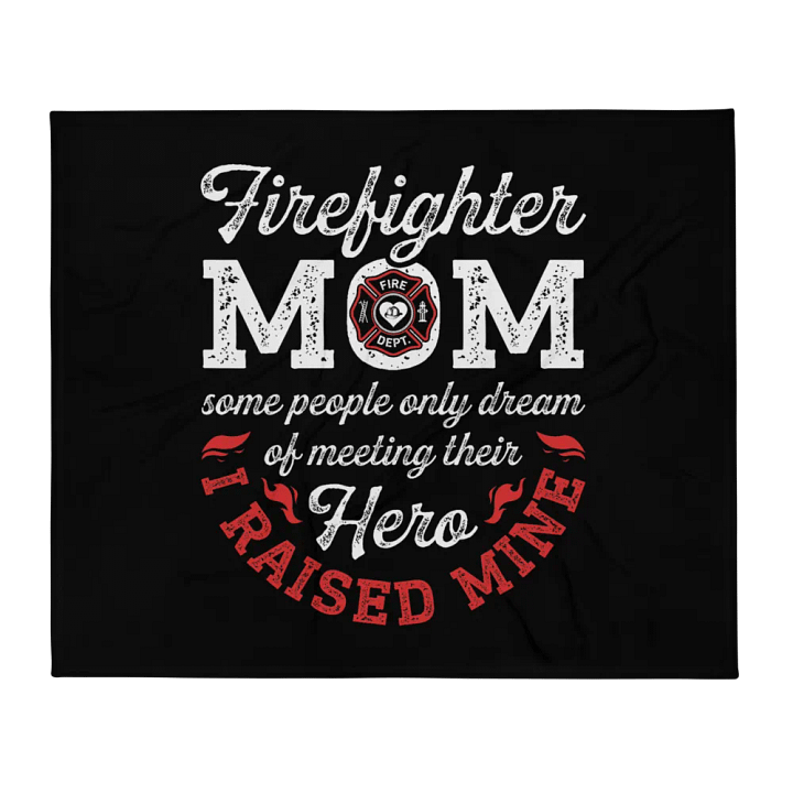 Firefighter Mom - Throw Blanket product image (1)