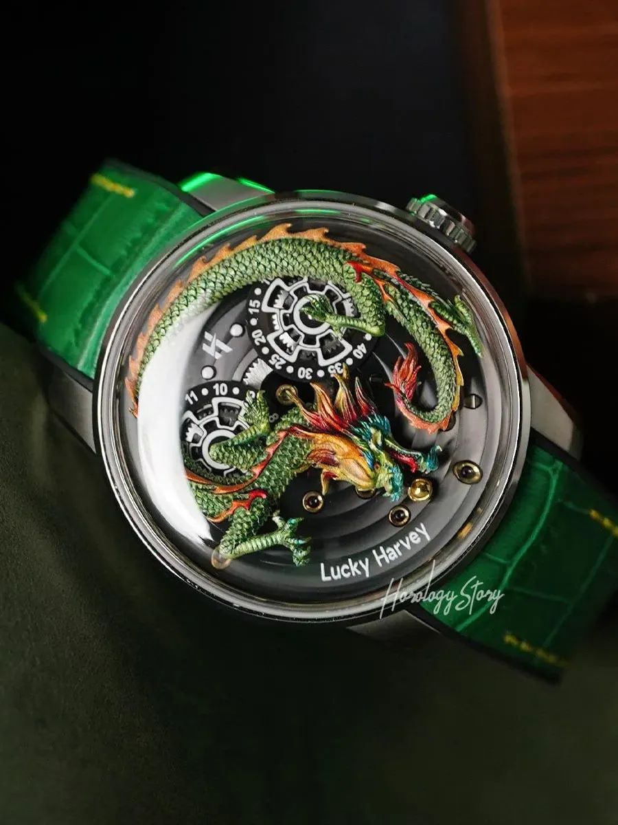 Lucky Harvey Green Dragon Gold Ball product image (3)