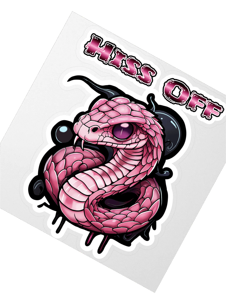 Hiss Off Kiss-Cut Stickers - With Words product image (2)