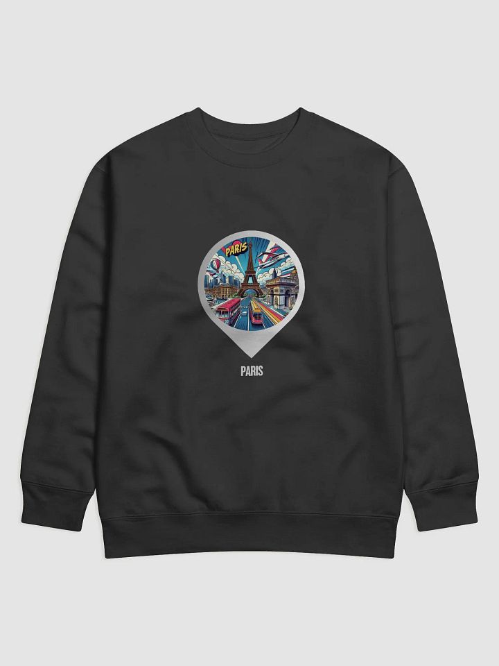 Parisian Adventure Premium Sweatshirt | AI Design Paris city France product image (1)