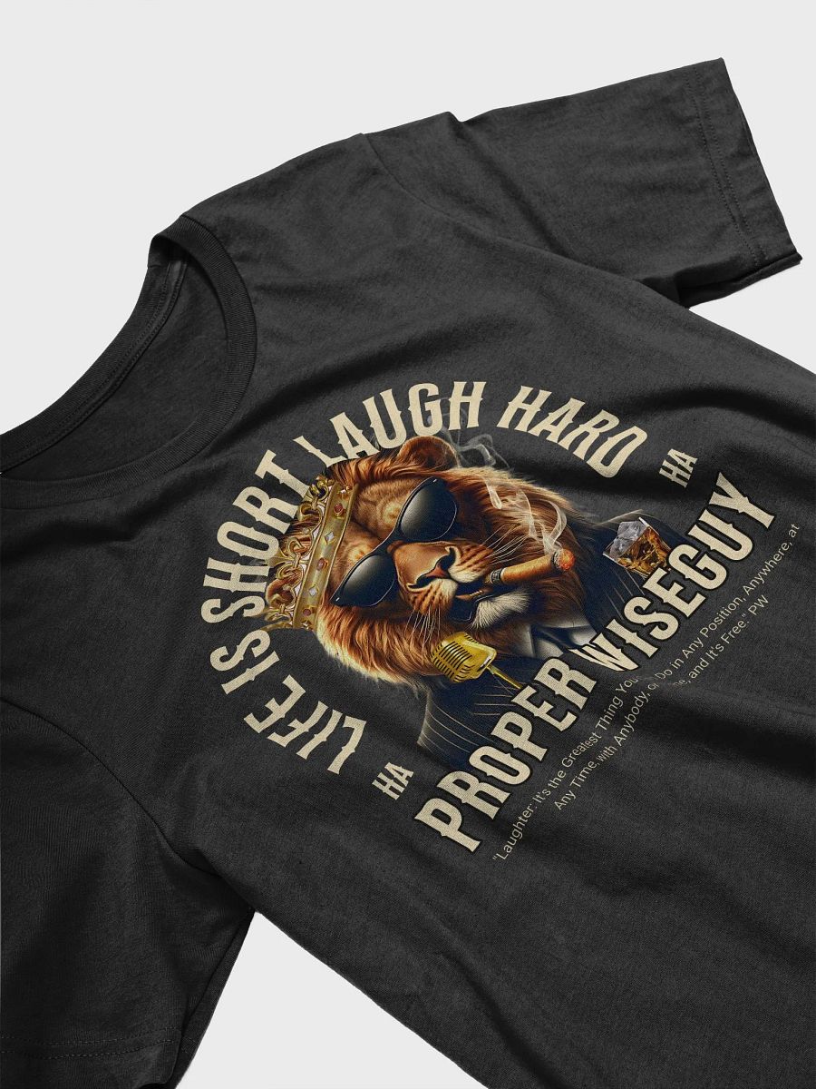 LIFE IS SHORT LAUGH HARD T-Shirt Front Logo product image (5)