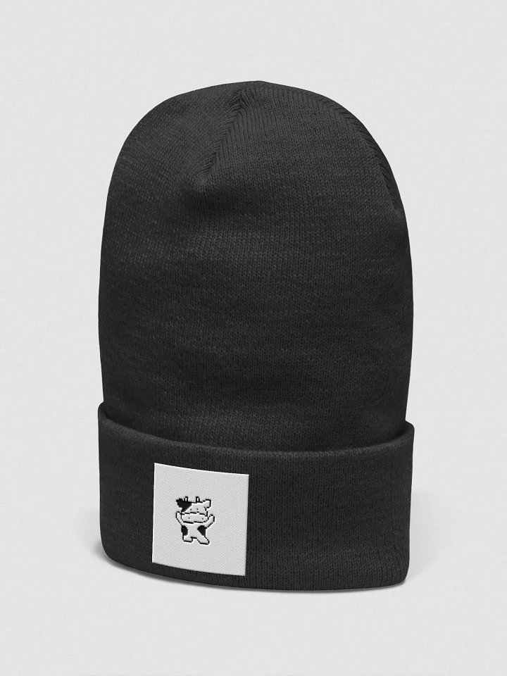 Pixel Dancing Cow Cuffed Beanie product image (2)