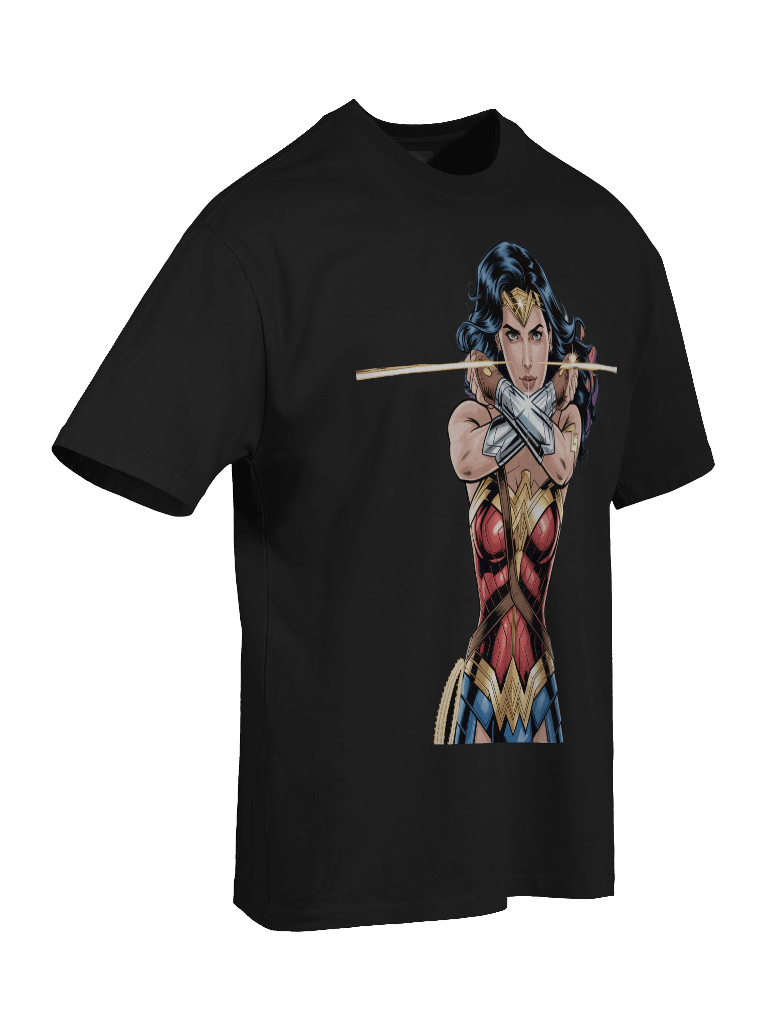 Wonder Woman Lasso Eclipse Oversized Faded T-Shirt product image (8)