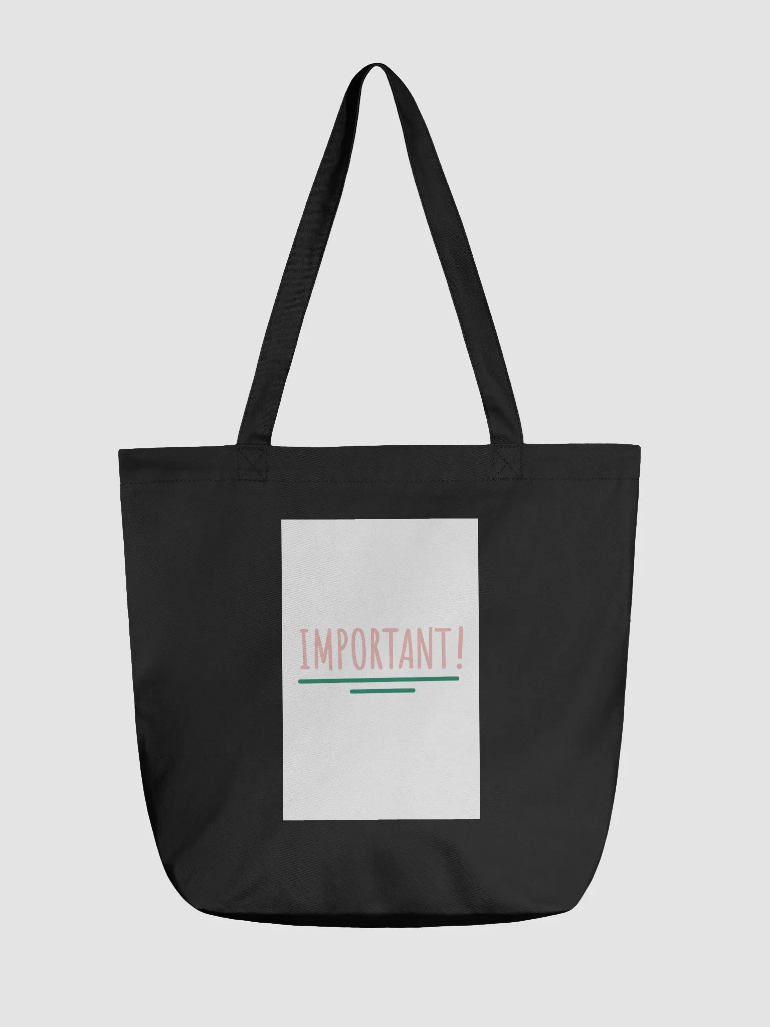 Eco-Friendly Statement Tote: IMPORTANT! product image (2)
