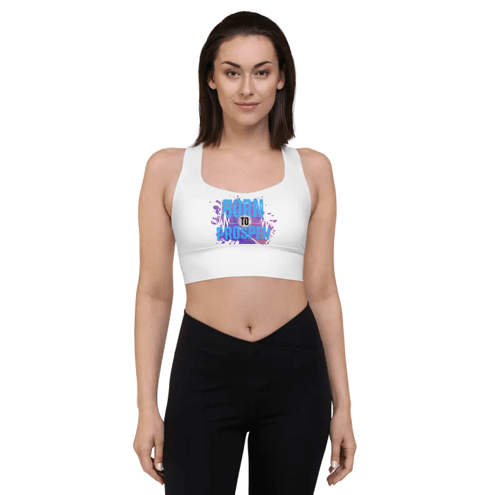 Energize Born to Prosper Padded Workout Sports Bra product image (2)