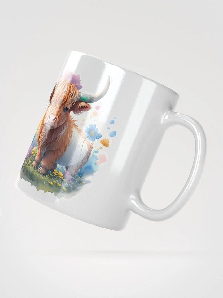 Highland Cow and Flowers Mug product image (3)