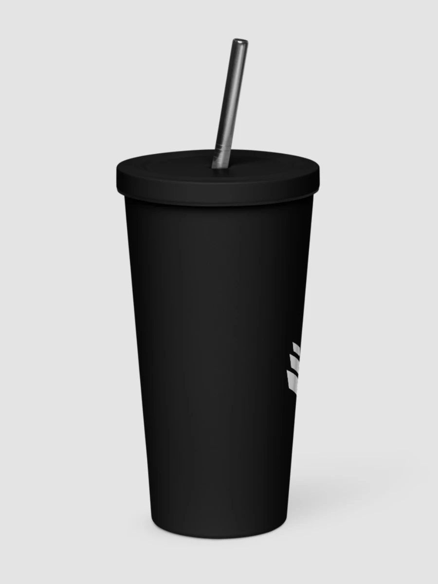 Insulated Tumbler with Straw - Black product image (3)