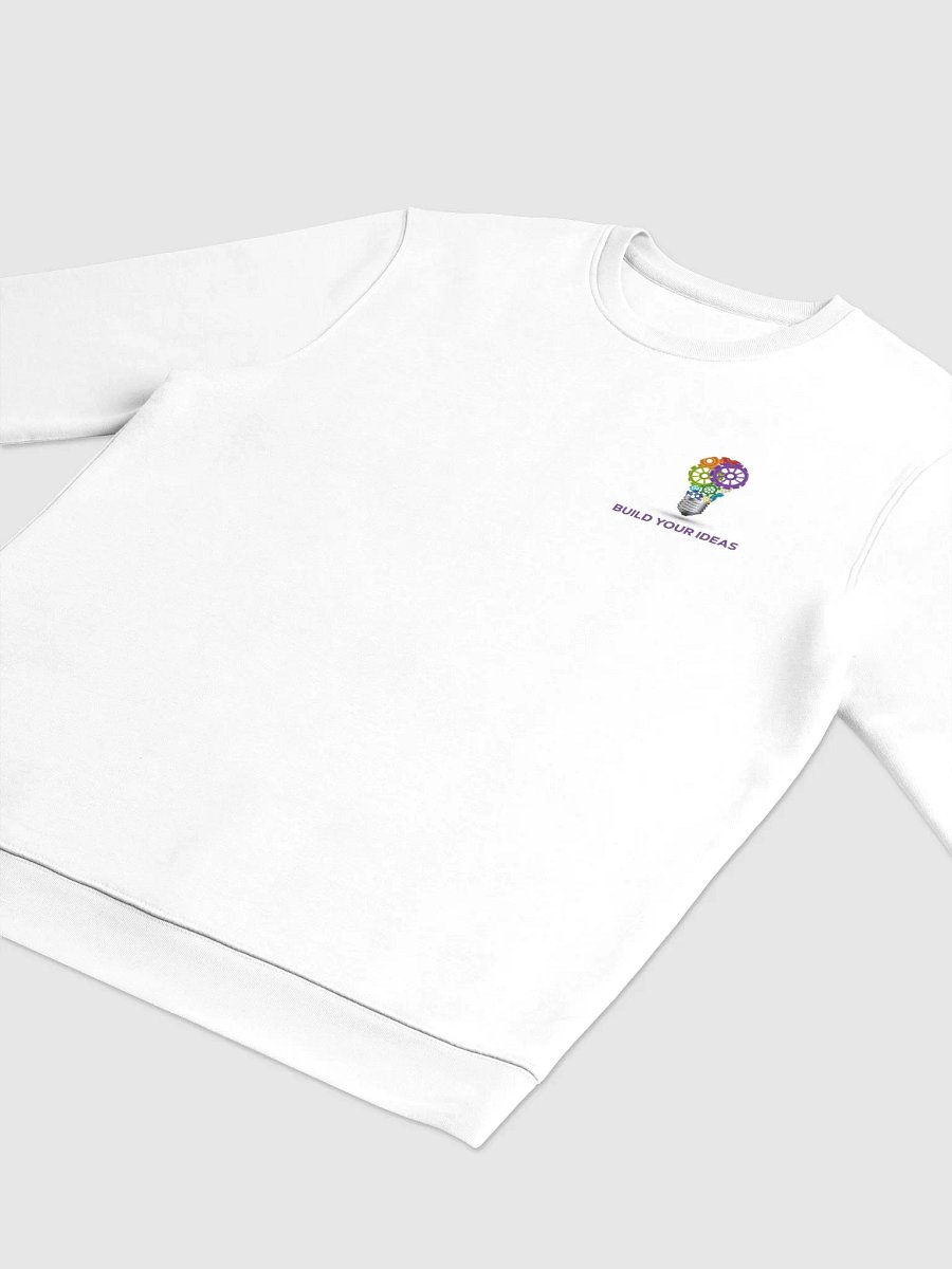 Build Your Ideas Crewneck Sweatshirt Crisp White With Purple product image (3)